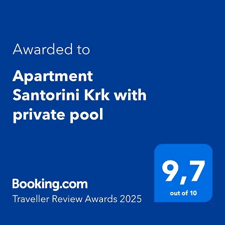 Apartament Santorini Krk With Private Pool Njivice